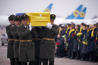 FILE PHOTO: Memorial ceremony for the Ukrainian victims of Iran plane crash at the Boryspil International Airport, outside Kiev
