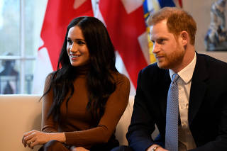 FILE PHOTO: The Duke and Duchess of Sussex visit Canada House