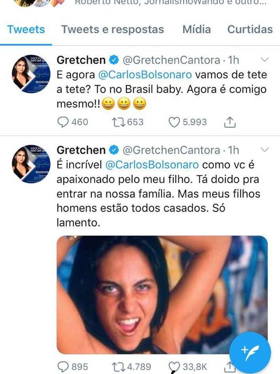 Gretchen no Twitter