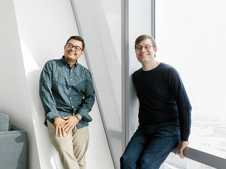 Vishal Shah, left, Instagram?s head of product, and Justin Osofsky, chief operating officer, at the offices