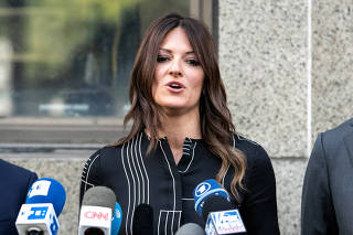 FILE PHOTO: Attorney for film producer Harvey Weinstein Donna Rotunno speaks at a news conference after Weinstein's sexual assault case in New York