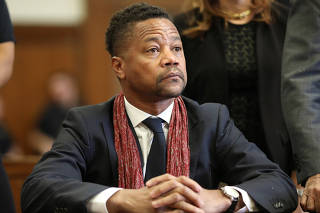 Actor Cuba Gooding Jr. appears for a hearing at New York Criminal Court in Manhattan borough of New York