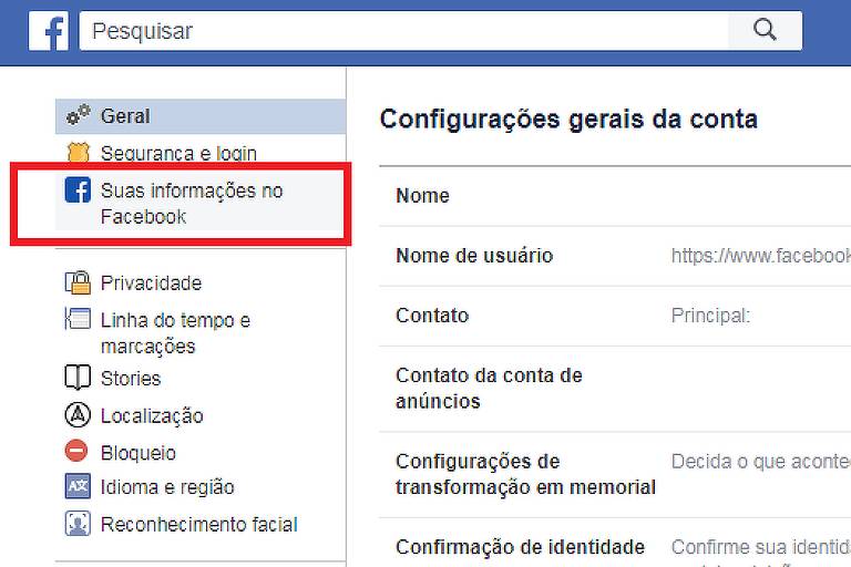 Facebook mostra como segue usuário, mesmo quando não conectado - 28/01/2020  - Tec - Folha