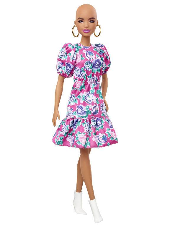 Boneca barbie linda loira design de roupas da moda