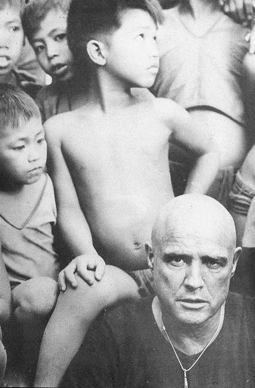 O ator Marlon Brando em cena do filme "Apocalipse Now". Longa dirigido por Francis Ford Coppola concorreu ao Oscar em 1979, quando o vencedor foi "Kramer x Kramer"