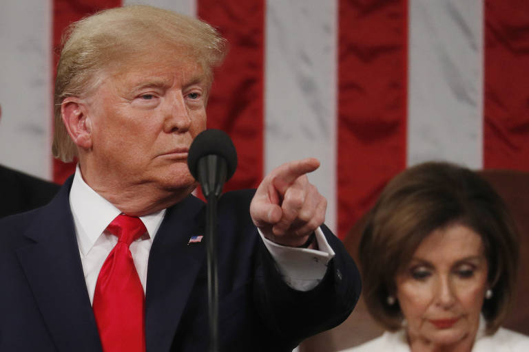 Donald Trump faz o seu Discurso do Estado da União no Congresso em meio ao processo de impeachment, no qual deve ser absolvido 