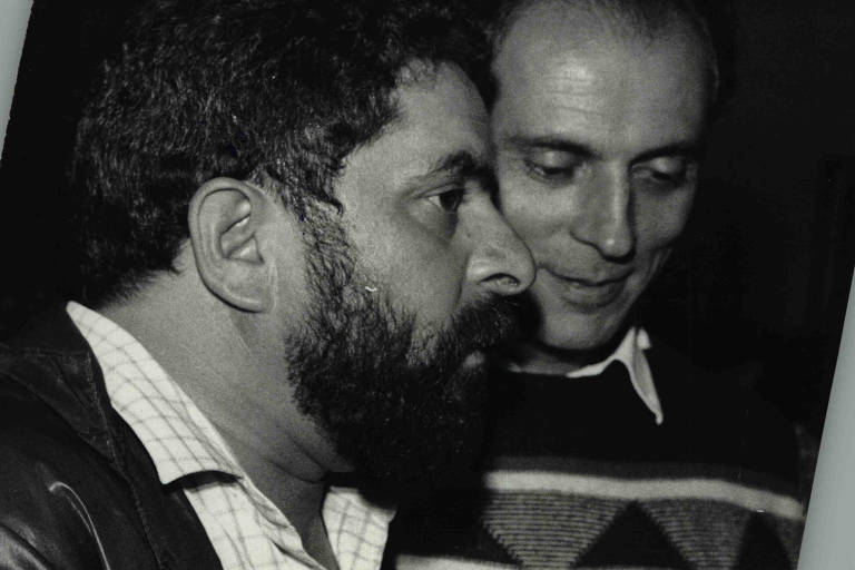 Lula e Eduardo Suplicy em São Bernardo do Campo, em 1986. Em 1990, Suplicy seria o primeiro senador do partido
