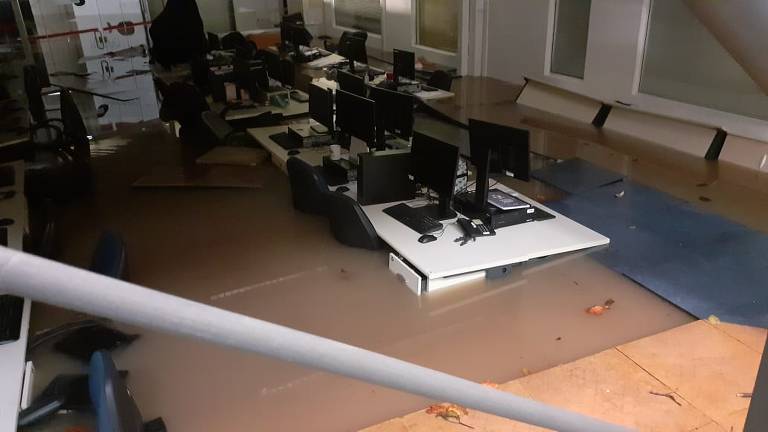 A TV Brasil foi alagada devido às fortes chuvas em São Paulo