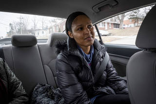 Maya Moore, the WNBA star, on her way to visit an inmate whom she feels was wrongly convicted, in Jefferson City, Mo., March 1, 2019. (Nina Robinson/The New York Times)