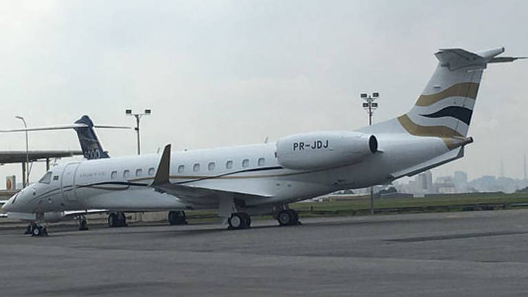 O avião particular do governador João Doria (Arquivo Pessoal/Mônica Bergamo)