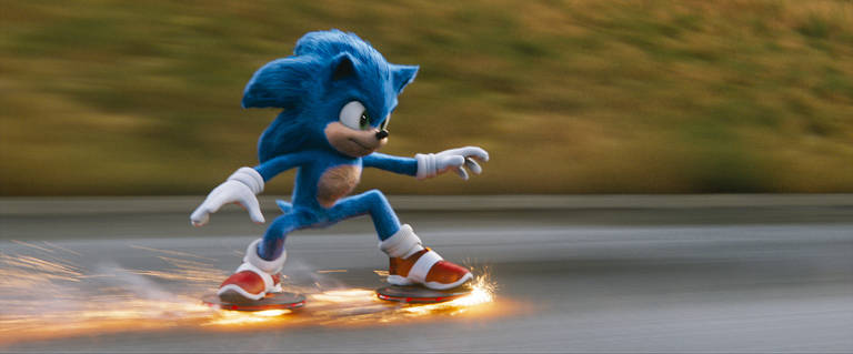 Sonic demorou para ganhar versão no cinema, mas valeu a pena - 13/02/2020 -  Ilustrada - Folha