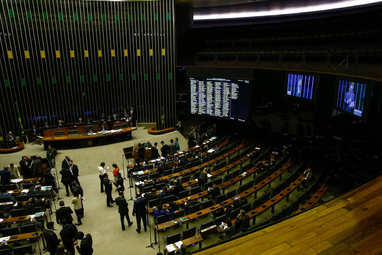 O plenário da Câmara dos Deputados