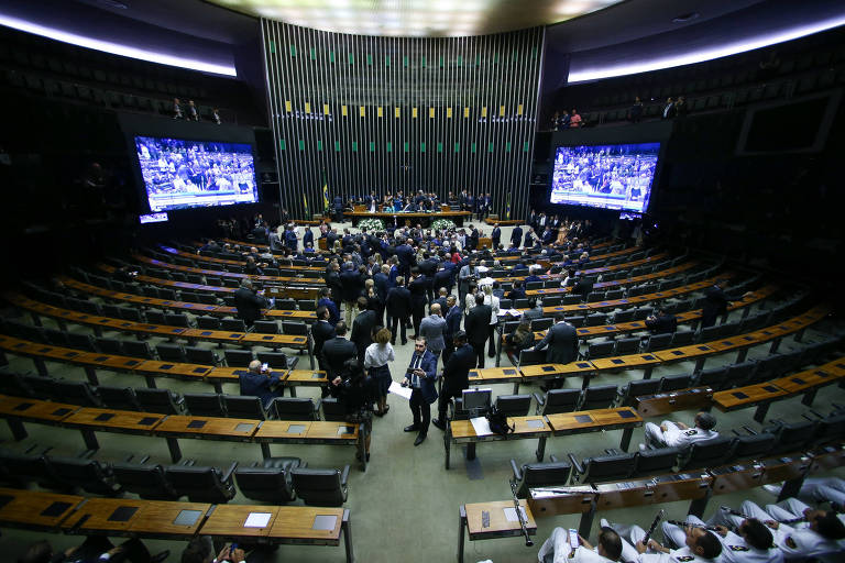 Abertura do ano legislativo de 2020 no plenário da Câmara dos Deputados


