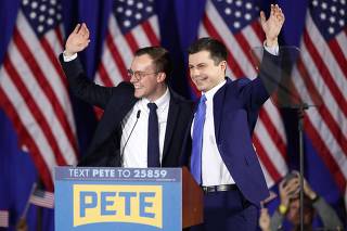 Presidential Candidate Pete Buttigieg Holds Primary Night Event In Nashua, NH