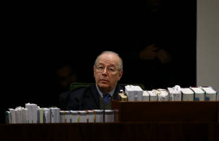 O ministro Celso de Mello, durante julgamento da 2º turma do STF