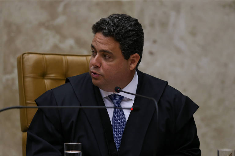 O presidente da OAB, Felipe Santa Cruz, em sessão solene no Supremo Tribunal Federal