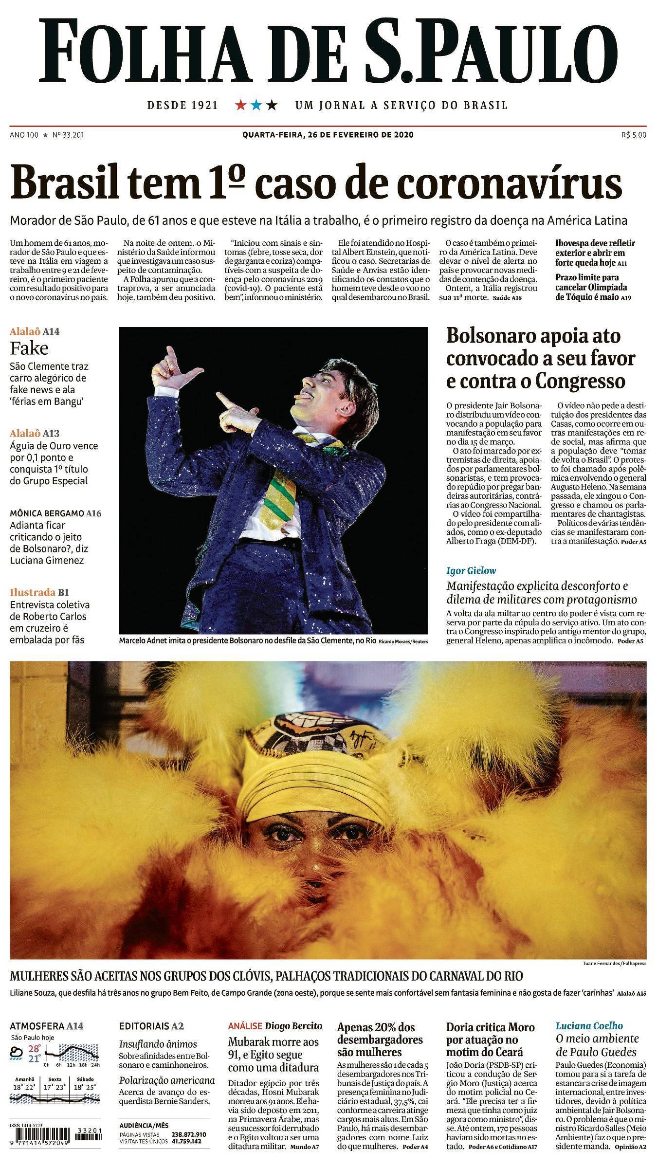 Folha De Sao Paulo Hoje Capa Capa Folha De S Paulo Quinta 2 De Abril De 2020 Os Novos Postos 4946