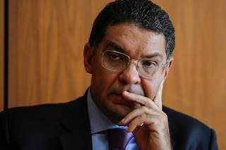Brazil's Secretary of the Treasury Mansueto Almeida attends an interview with Reuters in Brasilia