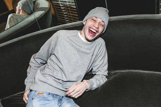 Comedian Pete Davidson at the ?Saturday Night Live? green room at 30 Rockefeller Center in New York.