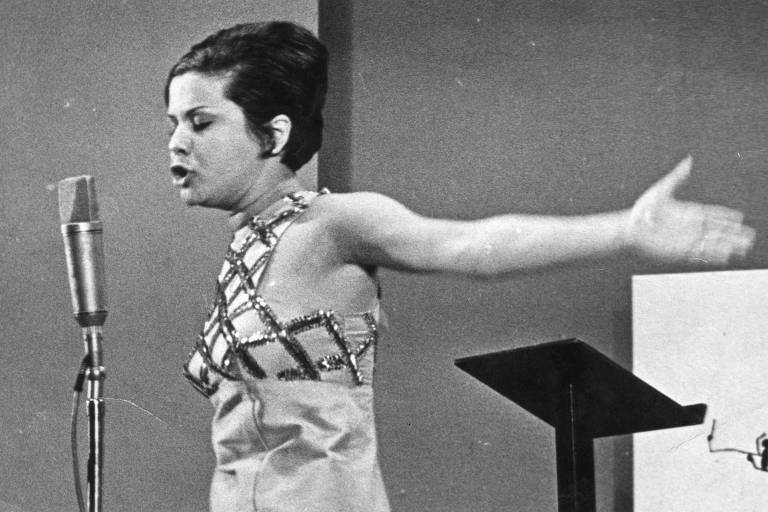 A cantora Elis Regina, em 1966