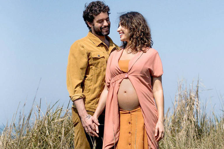 Giselle Itié, grávida do seu primeiro filho com o ator Guilherme Winter