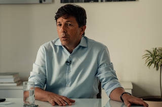 João Amoêdo, presidente do Novo, durante entrevista