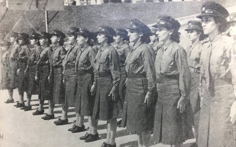 As voluntárias no final do treinamento no Rio de Janeiro, em 1944