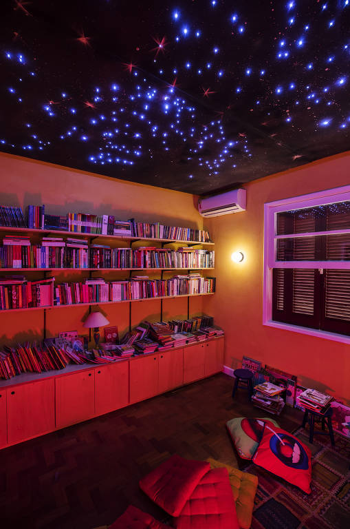 Espaço infantil da livraria Mandarina, em Pinheiros, bairro na zona oeste de São Paulo