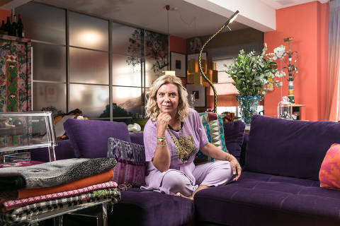 BR - SAO PAULO - 02.03.2020 - ESPECIAL DOENCAS RARAS - Retrato da apresentadora Astrid Fontenelle, em sua casa. FOTO: KEINY ANDRADE/Folhapress