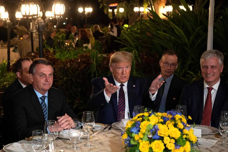 Integrantes da Casa Branca tinham expectativa de que o jantar servisse de palco para discussões sobre novas medidas diante da crise na Venezuela, além de possíveis caminhos para o fechamento de um acordo comercial entre Brasil e EUA.
