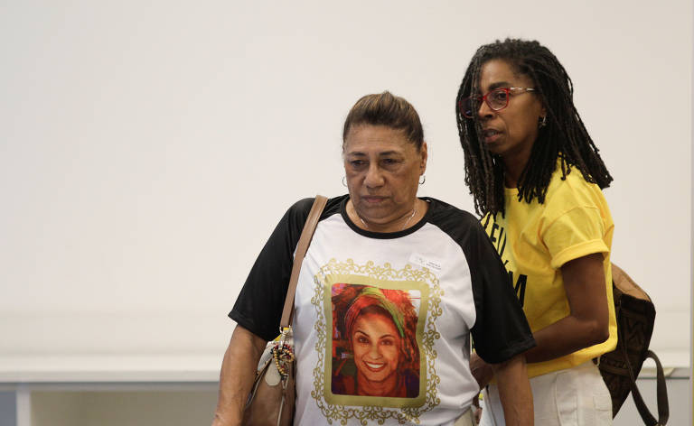 Marinete da Silva, mãe da vareadora Marielle Franco, compareceu a evento da Anistia Internacional na manhã deste sábado (14), data que marca dois anos do assassinato de Marielle e do motorista Anderson Gomes

