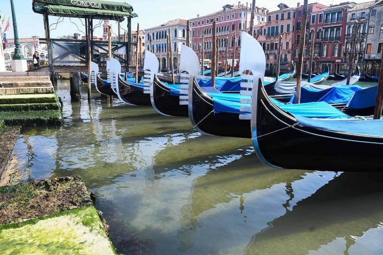 Canais de Veneza voltam a ter água cristalina