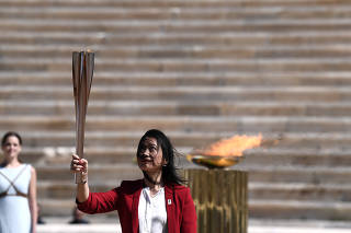 Olympics - Olympic Flame Handover Ceremony