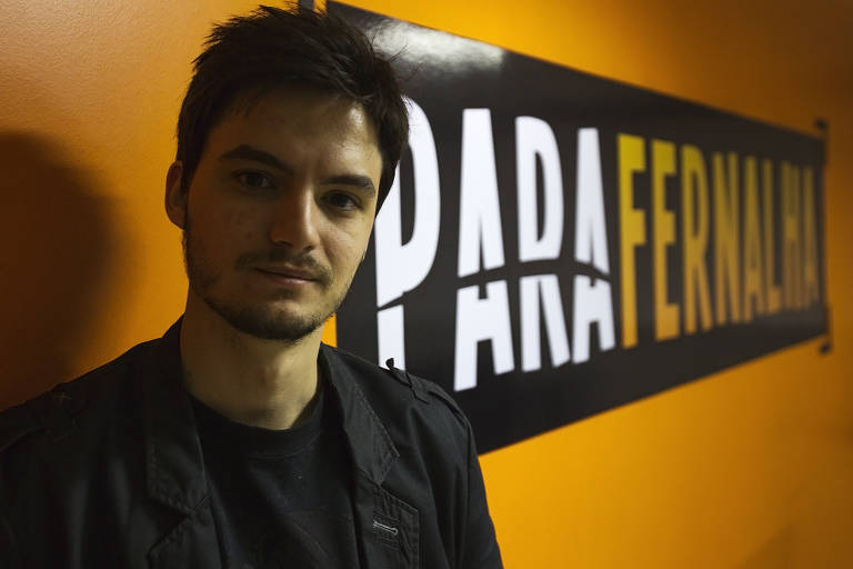 Felipe Neto, ator e empresário, no escritório de sua empresa, Parafernalha, no Largo do Machado, Zona Sul do Rio de Janeiro-RJ