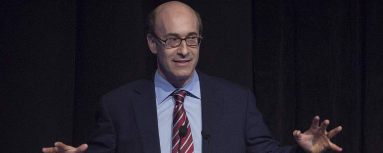 O economista e professor da Universidade de Harvard, Kenneth Rogoff, discursa durante uma conferência da Sohn Investment, em Nova York, nos Estados Unidos