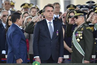Bolsonaro durante solenidade em homenagem ao Dia do Soldado