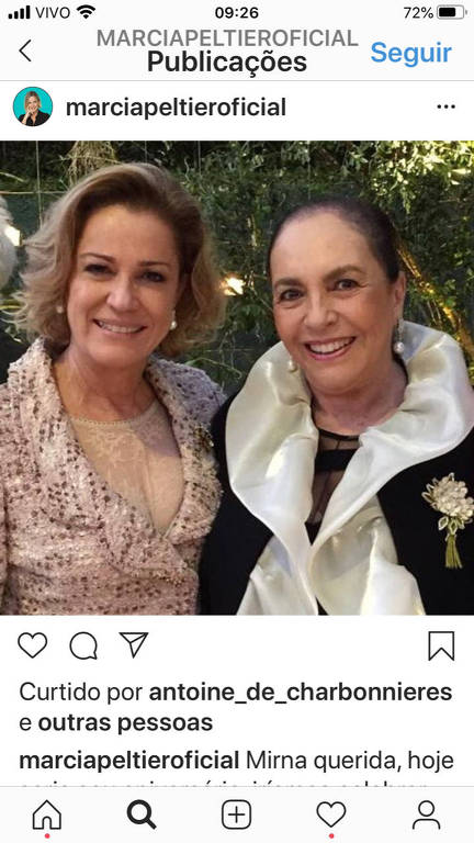 Márcia Peltier, uma das personagens do circuito vip de contaminação pelo coronavírus