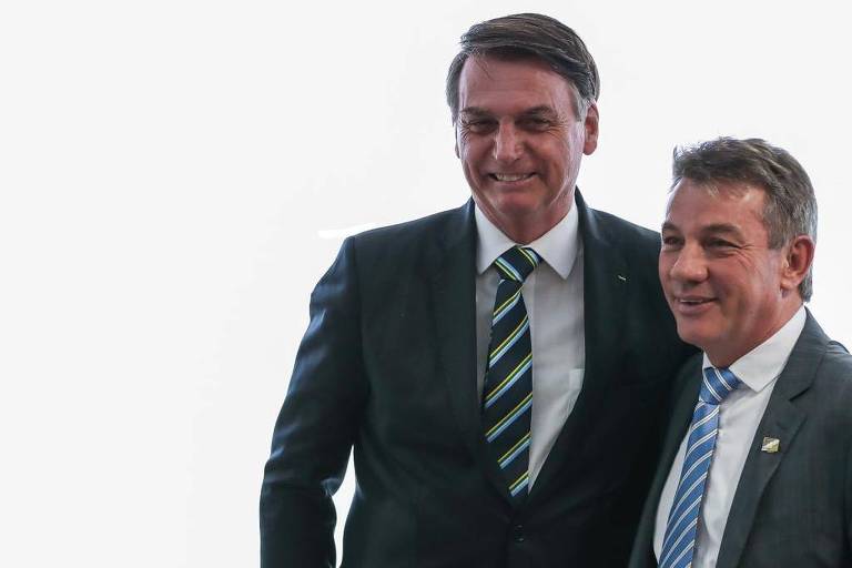 O governador de Roraima, Antonio Denarium, em encontro com o presidente Jair Bolsonaro