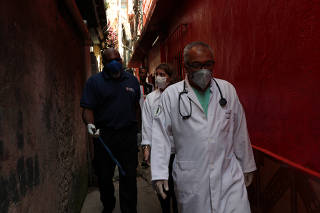 Residents of the city's biggest slum Paraisopolis have hired a round-the-clock private medical service to fight the coronavirus disease (COVID-19), in Sao Paulo