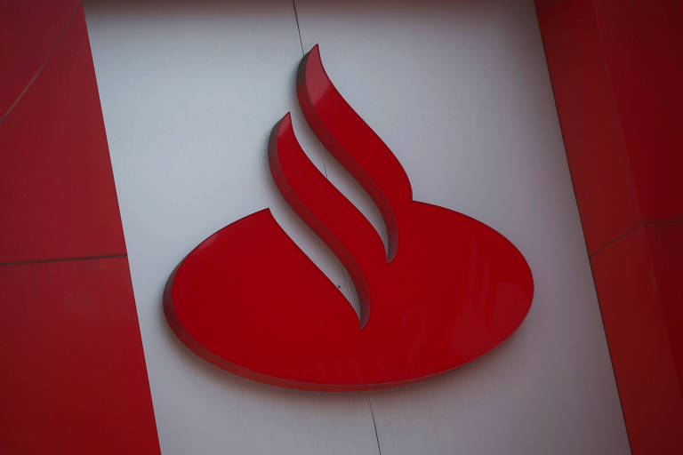 Logo do Santander em vermelho