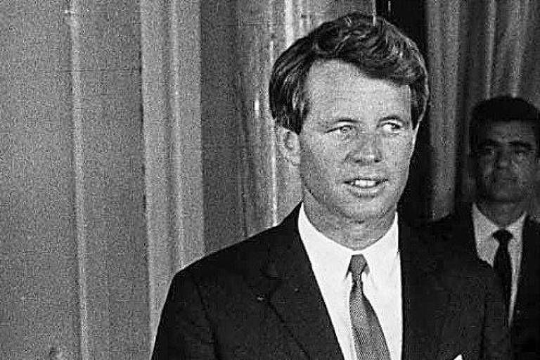 O senador norte-americano Robert Francis Kennedy durante visita ao Brasil