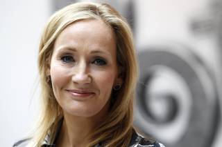 British writer JK Rowling, author of the Harry Potter series of books, poses during the launch of new online website Pottermore in Londo