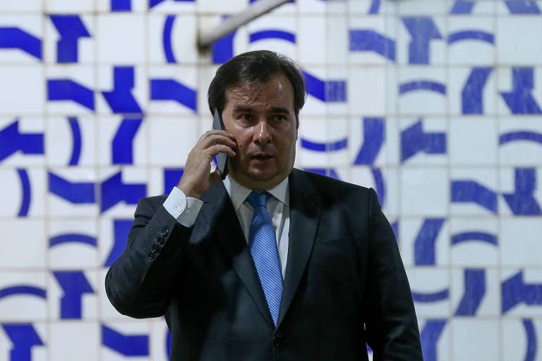 Rodrigo Maia na Câmara dos Deputados em Brasília