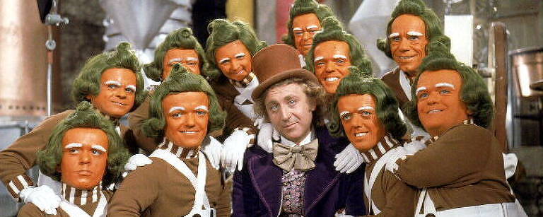 Gene Wilder em cena do filme "A Fantástica Fábrica de Chocolate"