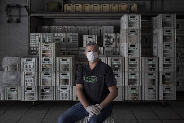 Élcio José de Oliveira, dono da distribuidora de hortifrúti Agrobonfim, que viu seu mercado de restaurantes de alta gastronomia desaparecer com a crise do coronavírus.
