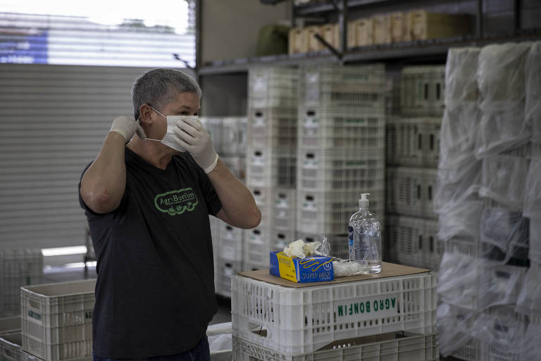 Élcio José de Oliveira, dono da distribuidora de hortifrúti Agrobonfim, que viu seu mercado de restaurantes de alta gastronomia desaparecer com a crise do coronavírus.