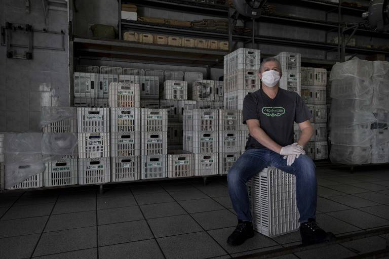 Élcio José de Oliveira, dono da distribuidora de hortifrúti Agrobonfim, que viu seu mercado de restaurantes de alta gastronomia desaparecer com a crise do coronavírus.