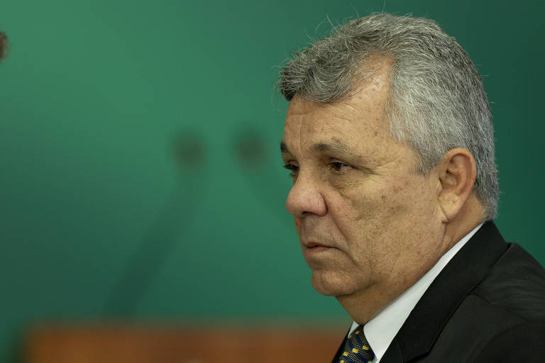 O ex-deputado federal Alberto Fraga (DEM-DF) e amigo do presidente Jair Bolsonaro em cerimônia no Palácio do Planalto