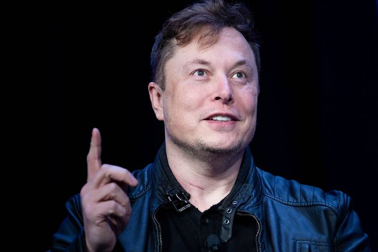 Elon Musk, fundador da SpaceX, fala durante o Satélite 2020 no Washington Convention Center