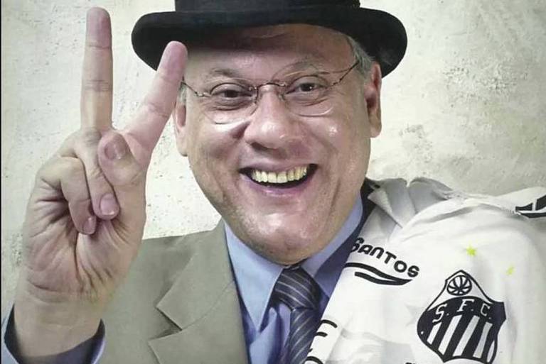 O jornalista Milton Neves é um apaixonado torcedor do Santos